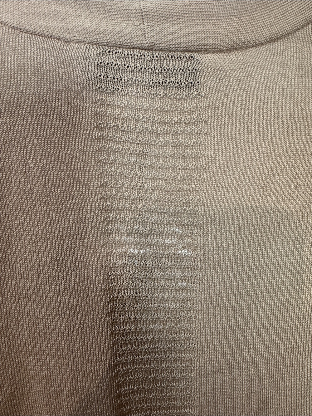Kasper Women's Open-Front Cardigan in Camel Brown w/ Sheer Detail- Size XL - Picture 7 of 14
